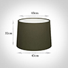 45cm Medium French Drum Shade in Laurel Satin