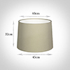 45cm Medium French Drum Shade in Pale Smoke Satin