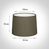 45cm Medium French Drum Shade in Bronze BrownSilk