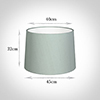 45cm Medium French Drum Shade in French Grey Silk