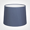 50cm Medium French Drum Shade in Blue Faux Silk