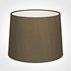 50cm Medium French Drum Shade in Bronze Faux Silk