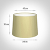 50cm Medium French Drum Shade in Wheat Faux Silk