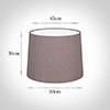 50cm Medium French Drum Shade in Dusky PinkHunstanton Velvet