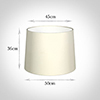 50cm Medium French Drum Shade in Cream Satin