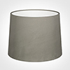 50cm Medium French Drum Shade in Pewter Satin