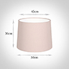 50cm Medium French Drum Shade in Vintage Pink