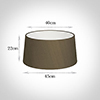 45cm Wide French Drum Shade in Bronze Faux Silk
