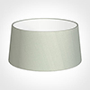 45cm Wide French Drum Shade in Soft Grey Faux Silk