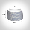 45cm Wide French Drum Shade in Blue Longford Gingham