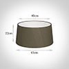 45cm Wide French Drum Shade in Bronze Brown Silk