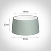 45cm Wide French Drum Shade in French Grey Silk