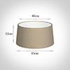 45cm Wide French Drum Shade in Limestone Waterford Linen