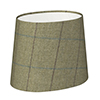 20cm Sloped Oval in Talisker Check Lovat Wool