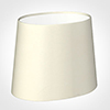 20cm Sloped Oval Shade in Cream Satin