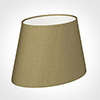 25cm Sloped Oval Shade in Dull Gold Faux Silk