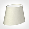 25cm Sloped Oval Shade in Pearl Faux Silk