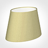 25cm Sloped Oval Shade in Wheat Faux Silk