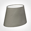 25cm Sloped Oval Shade in Pewter Satin