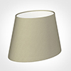 25cm Sloped Oval Shade in Pale Smoke Satin