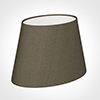 25cm Sloped Oval Shade in Bronze Brown Silk