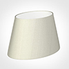 30cm Sloped Oval Shade in Pearl Faux Silk