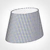 30cm Sloped Oval Shade in Blue Longford Gingham