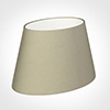 30cm Sloped Oval Shade in Pale Smoke Satin