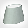 30cm Sloped Oval Shade in French Grey Silk