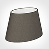 30cm Sloped Oval Shade in Mouse Waterford Linen