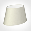 35cm Sloped Oval Shade in Pearl Faux Silk