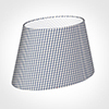 35cm Sloped Oval Shade in Blue Longford Gingham