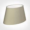 35cm Sloped Oval Shade in Pale Smoke Satin