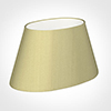 45cm Sloped Oval Shade in Wheat Faux Silk