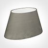 45cm Sloped Oval Shade in Pewter Satin