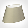 45cm Sloped Oval Shade in Pale Smoke Satin