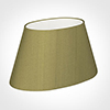 45cm Sloped Oval Shade in Antique Gold Silk
