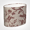 25cm Straight Oval Shade in Red Isabelle