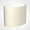 25cm Straight Oval Shade in Cream Satin