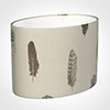 30cm Straight Oval Shade in Stone Featherdown