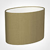 30cm Straight Oval Shade in Dull Gold Faux Silk