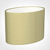 30cm Straight Oval Shade in Wheat Faux Silk