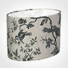 30cm Straight Oval Shade in Black Isabelle