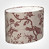 30cm Straight Oval Shade in Red Isabelle