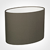30cm Straight Oval Shade in Bark Satin