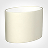 30cm Straight Oval Shade in Cream Satin