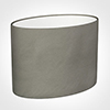 30cm Straight Oval Shade in Pewter Satin