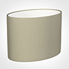 30cm Straight Oval Shade in Pale Smoke Satin