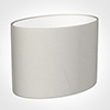 30cm Straight Oval Shade in Off White Waterford Linen