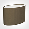 35cm Straight Oval Shade in Bronze Faux Silk